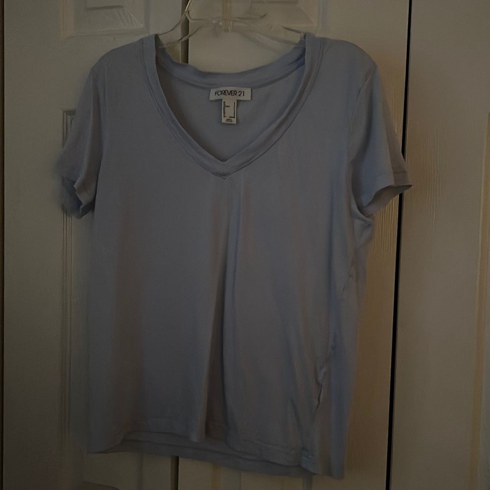 Light blue v neck